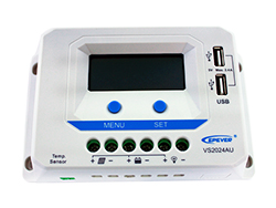 PWM solární regulátor 10A DC12-24V s LCD displejem 